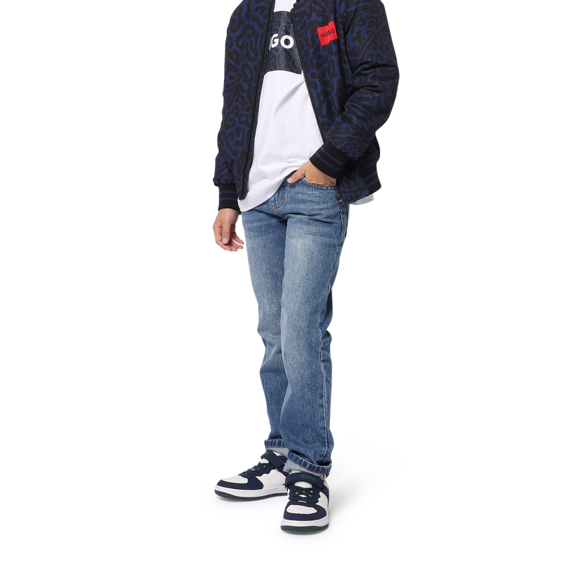 Cal&ccedil;as de ganga de corte reto HUGO 
                        BOY