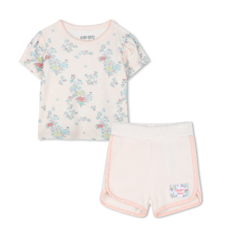 Conjunto de calções e t-shirt KENZO KIDS 
                    GIRL