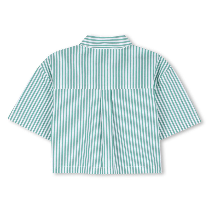 CAMISA LISTRADA DE MANGA CURTA MICHAEL KORS 
                        GIRL