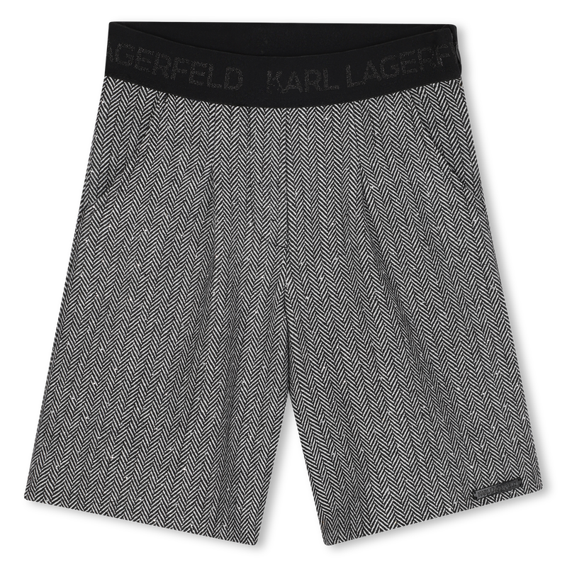 Calções bermuda de malha KARL LAGERFELD KIDS 
                    GIRL