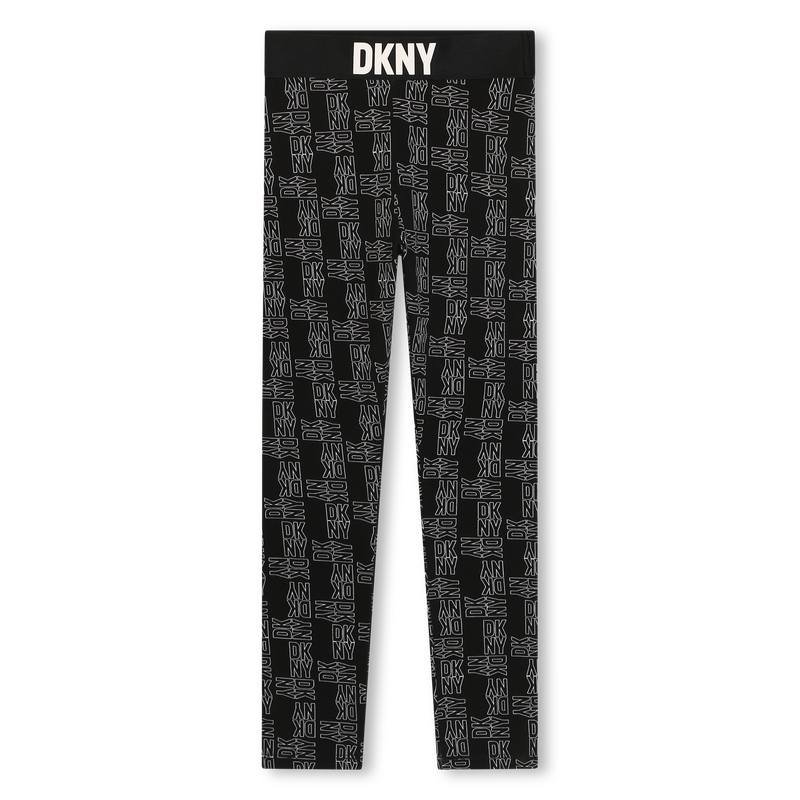 Leggings de algodão estampadas DKNY 
                    GIRL