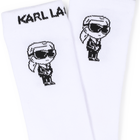 Meias estampadas na altura do joelho KARL LAGERFELD KIDS 
                    UNISEX