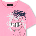 T-shirt de manga curta KARL LAGERFELD KIDS 
                    GIRL