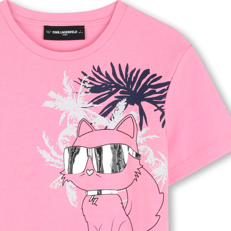 T-SHIRT DE MANGA CURTA KARL LAGERFELD KIDS 
                        GIRL