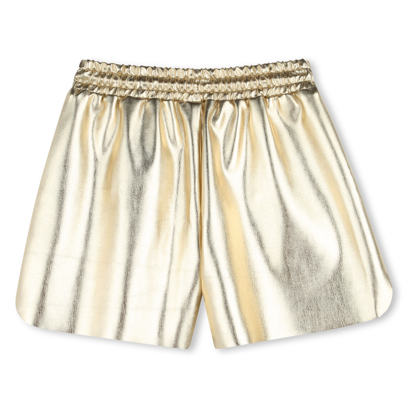 Shorts falsos dourados BOSS 
                    GIRL