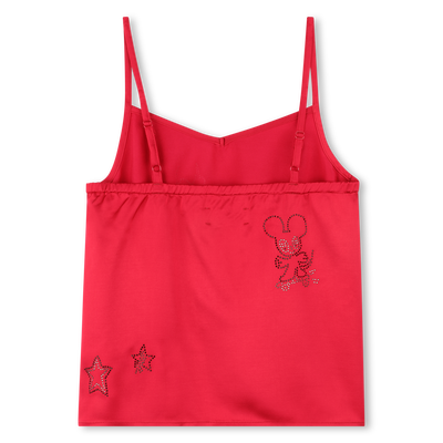 Top de cetim com strass ZADIG & VOLTAIRE GIRL