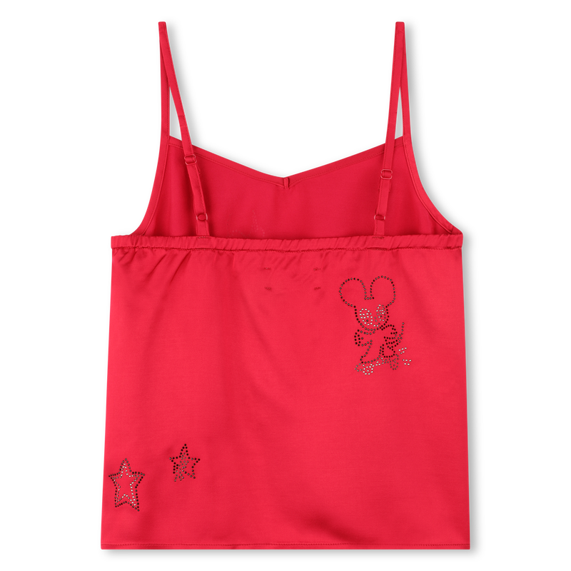 Top de cetim com strass ZADIG & VOLTAIRE 
                        GIRL