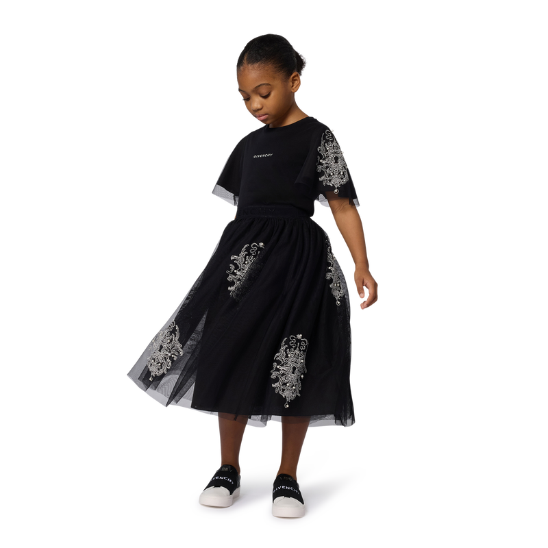 Saia de tule franzida GIVENCHY 
                    GIRL
