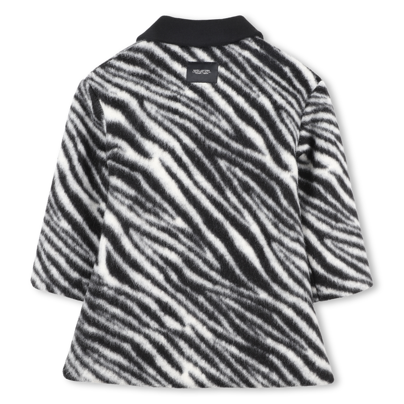 Casaco comprido com padr&atilde;o completo de zebra MARC JACOBS 
                        GIRL