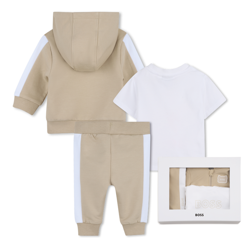 CARDIGAN + PANTS + CONJUNTO DE T-SHIRTS BOSS 
                        BOY