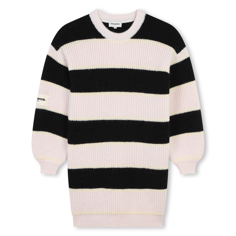 Vestido às riscas bicolores SONIA RYKIEL 
                    GIRL