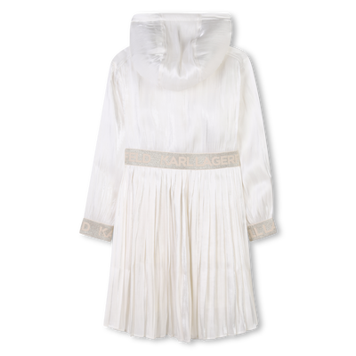 Corta-vento com fecho e capuz KARL LAGERFELD KIDS GIRL