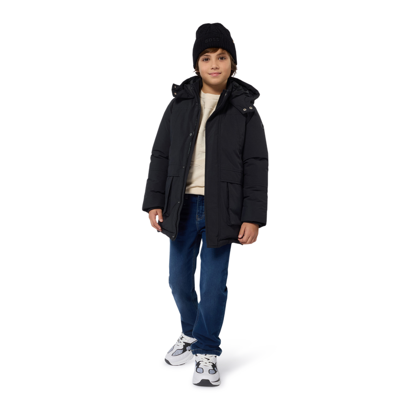Gorro de malha trançada BOSS 
                    BOY