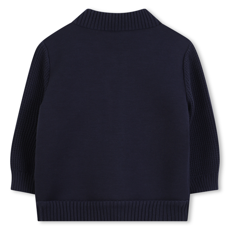 Cardigã com zíper e mangas contrastantes TIMBERLAND 
                        BOY