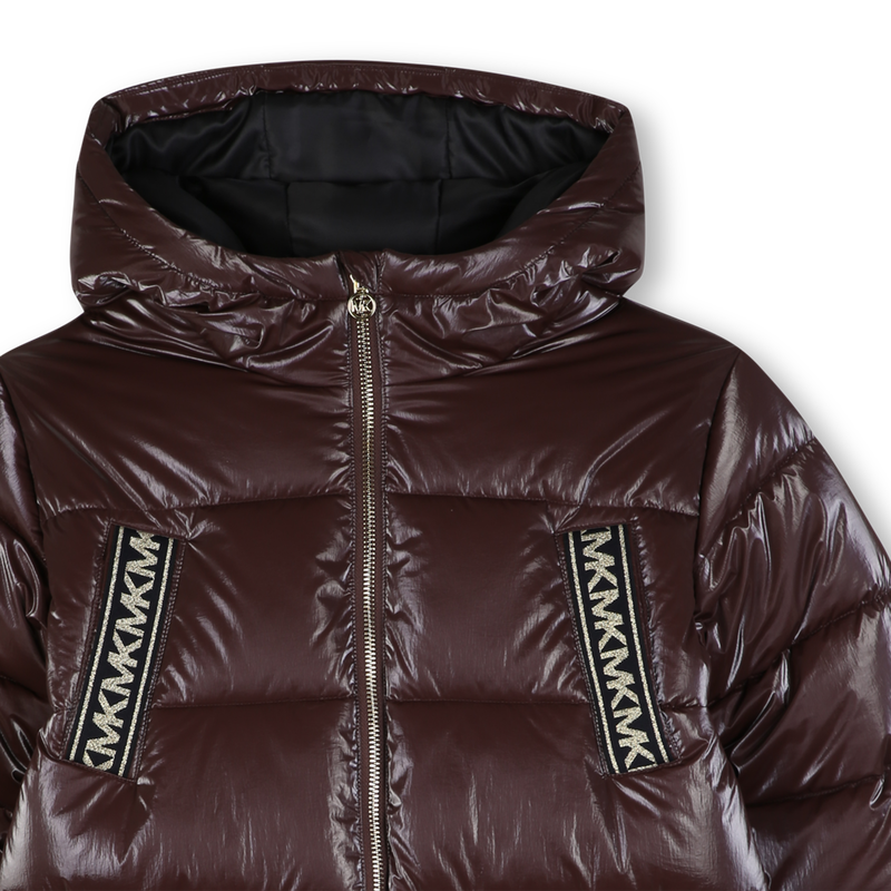 Casaco acolchoado com capuz MICHAEL KORS 
                        GIRL