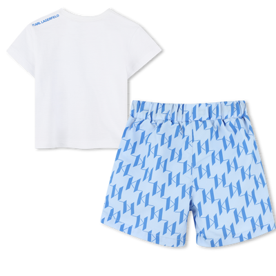 Conjunto de T-shirt e cal&ccedil;&otilde;es KARL LAGERFELD KIDS BOY