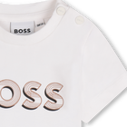 T-shirt com log&oacute;tipo estampado BOSS 
                    BOY