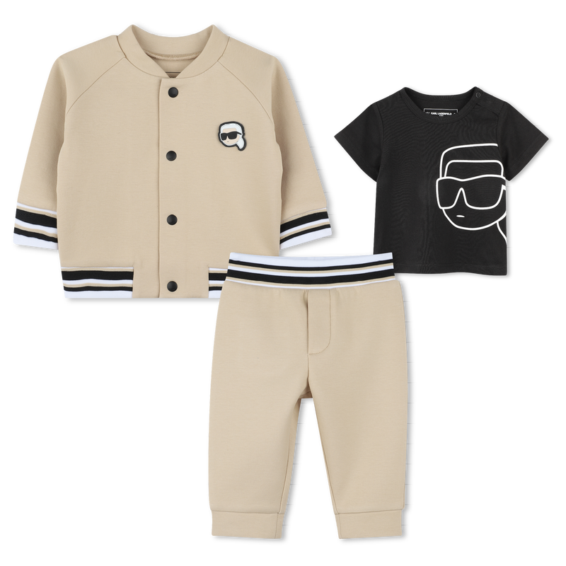 Three-piece tracksuit set KARL LAGERFELD KIDS 
                    BOY