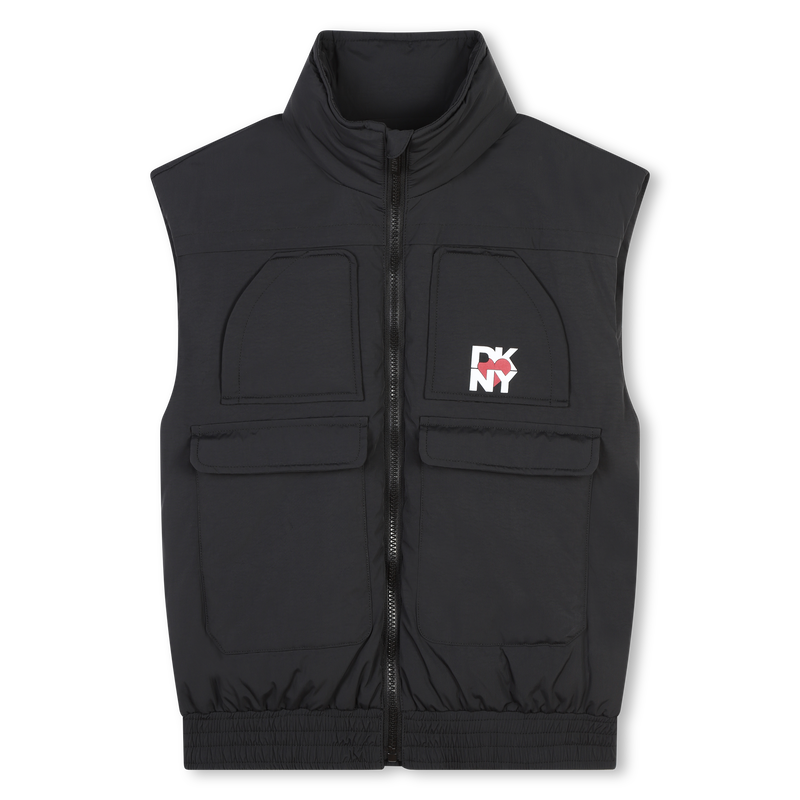 Blus&atilde;o acolchoado sem mangas DKNY 
                        GIRL