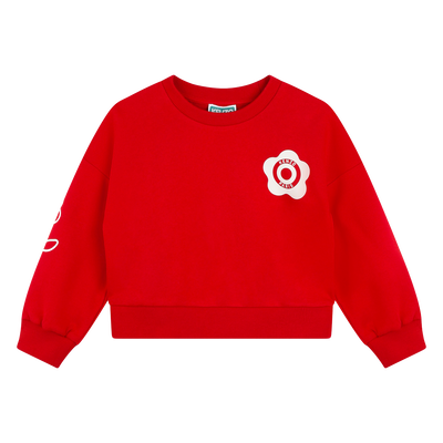 Sweatshirt em moletão algodão KENZO KIDS GIRL