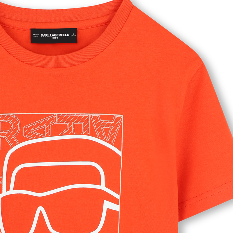 T-shirt com estampa KARL LAGERFELD KIDS 
                        BOY