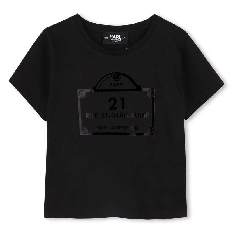 T-shirt com estampa KARL LAGERFELD KIDS 
                        GIRL