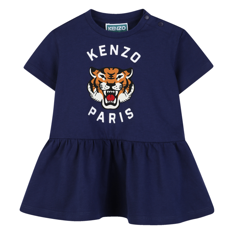 VESTIDO REUNIDO NA CINTURA KENZO KIDS 
                        GIRL
