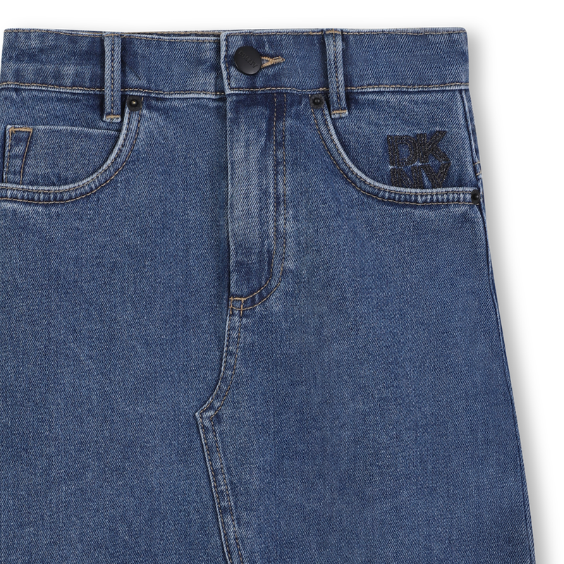 Saia midi reta DKNY 
                        GIRL