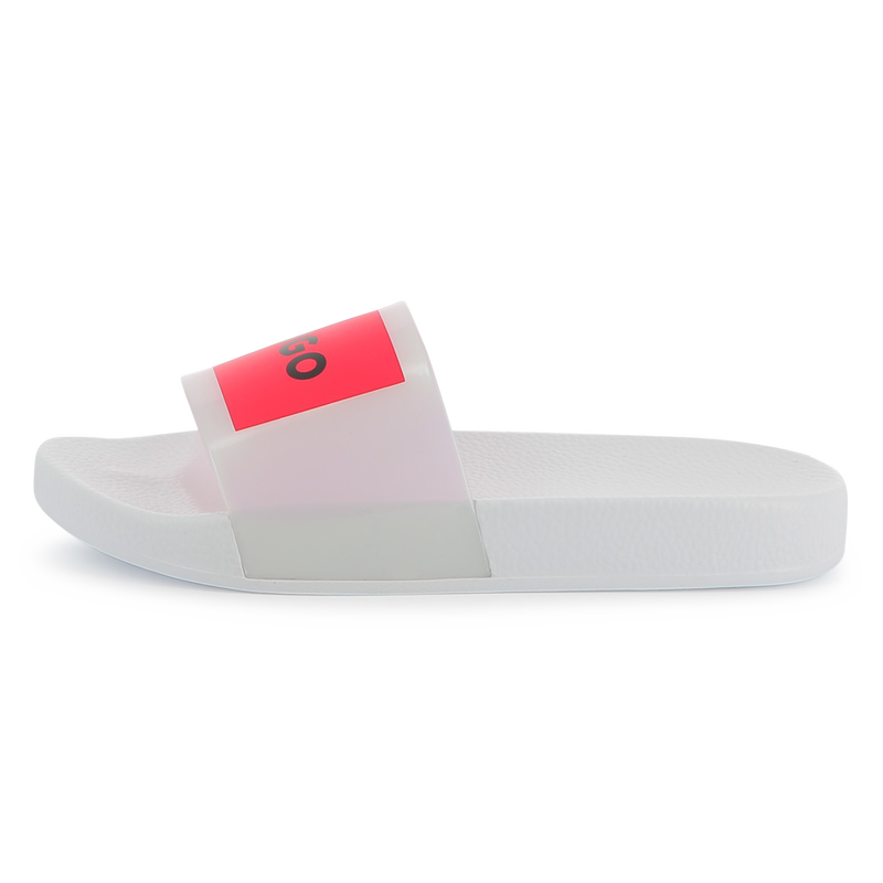 Chinelos com log&oacute;tipo HUGO 
                        GIRL