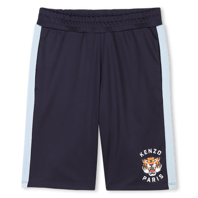 Bermudas com sigla da marca KENZO KIDS UNISEX