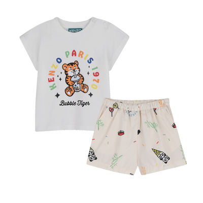 CONJUNTO DE T-SHIRTS E CAL&Ccedil;&Otilde;ES KENZO KIDS BOY