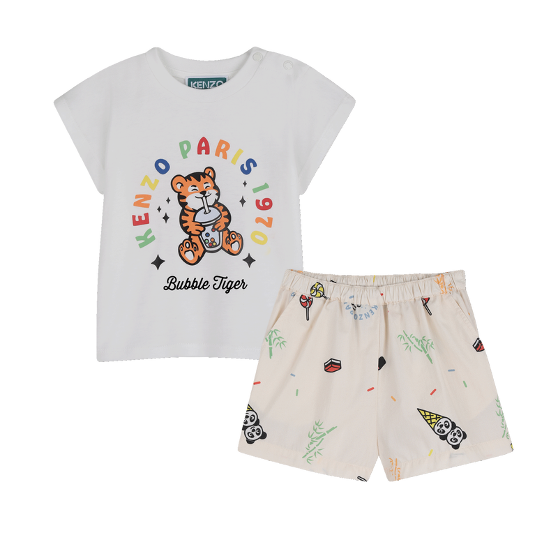 CONJUNTO DE T-SHIRTS E CAL&Ccedil;&Otilde;ES KENZO KIDS 
                        BOY