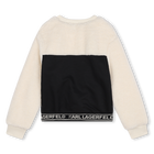 Sweatshirt bi-mat&eacute;ria KARL LAGERFELD KIDS 
                    GIRL