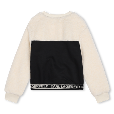 Sweatshirt bi-mat&eacute;ria KARL LAGERFELD KIDS GIRL