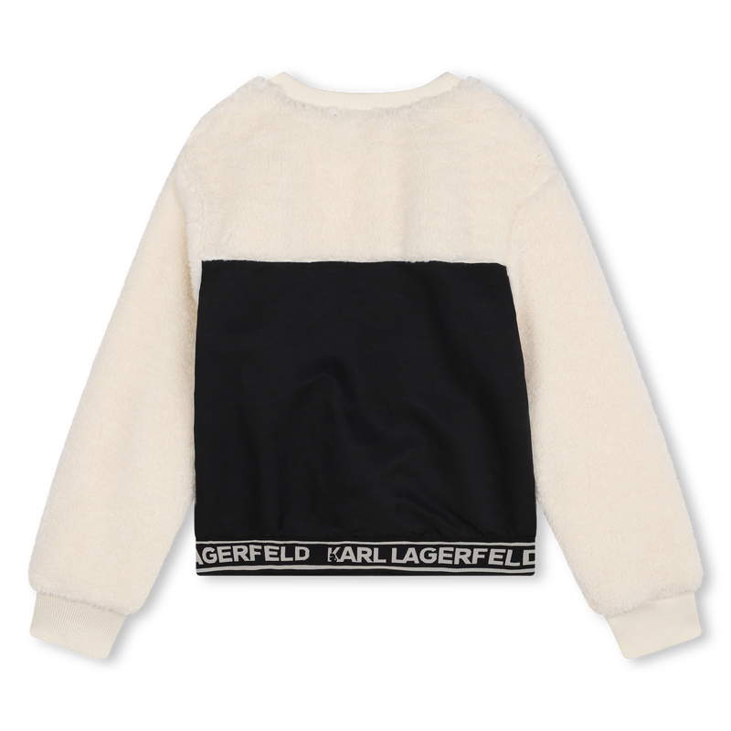 Sweatshirt bi-mat&eacute;ria KARL LAGERFELD KIDS 
                        GIRL