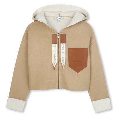 Cardigan de malha com capuz LANVIN GIRL