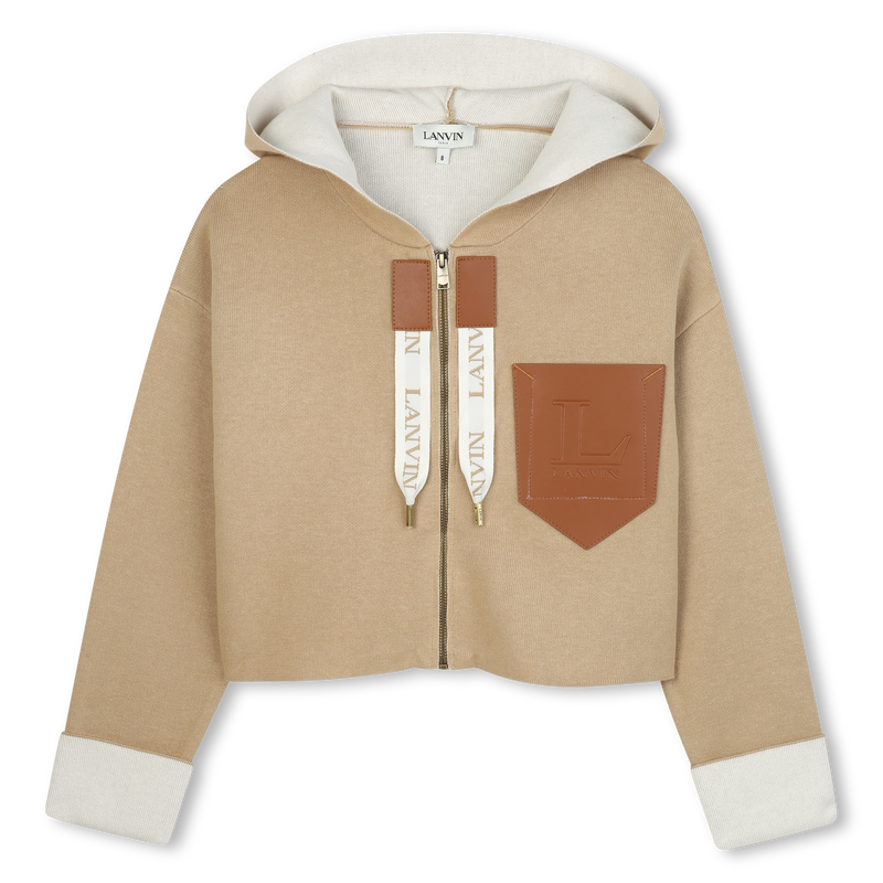 Cardigan de malha com capuz LANVIN 
                    GIRL