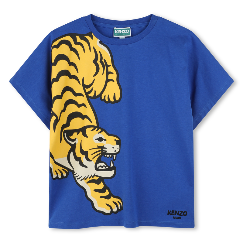 T-shirt estampada em algod&atilde;o KENZO KIDS 
                        BOY