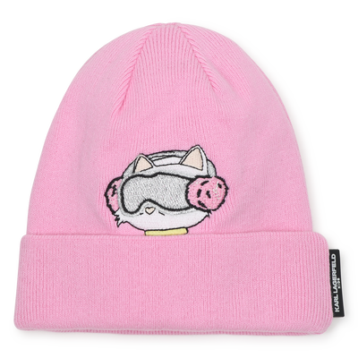 Gorro de tric&ocirc; KARL LAGERFELD KIDS GIRL