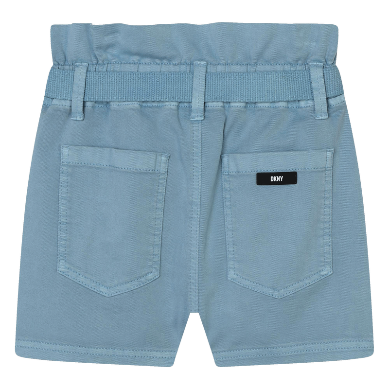 Calções de algodão com cinto DKNY 
                    GIRL