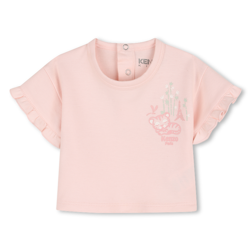 CONJUNTO DE T-SHIRT, PIJAMA E HEADBAND KENZO KIDS 
                        GIRL