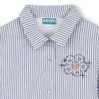 Vestido camisa listrado fino KENZO KIDS 
                    GIRL