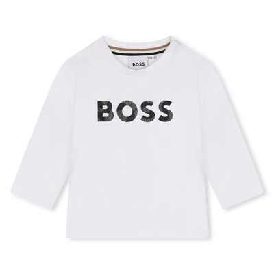 T-shirt algod&atilde;o com log&oacute;tipo BOSS BOY