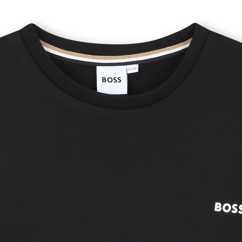 Sweatshirt gola redonda lisa BOSS 
                        BOY