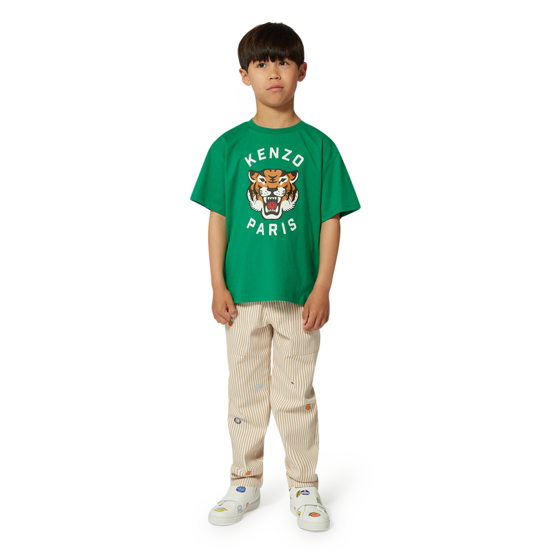 T-shirt algod&atilde;o estampado KENZO KIDS 
                        BOY