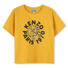 T-shirt manga curta de algod&atilde;o KENZO KIDS 
                    GIRL