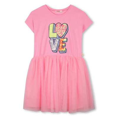 Vestido bi-mat&eacute;ria BILLIEBLUSH GIRL