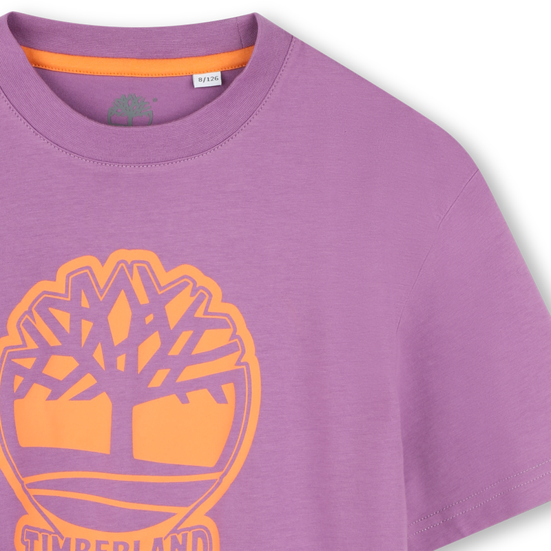 T-shirt bicolor com log&oacute;tipo TIMBERLAND 
                        BOY