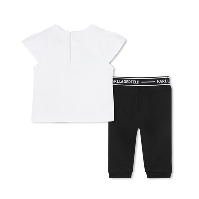 T-shirt and long johns KARL LAGERFELD KIDS GIRL