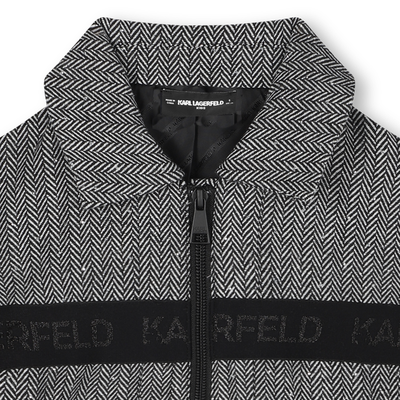 Jaqueta com strass KARL LAGERFELD KIDS 
                    GIRL